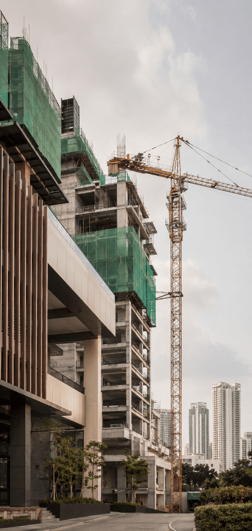 A mixed-use development under construction in Kuala Lumpur, Malaysia