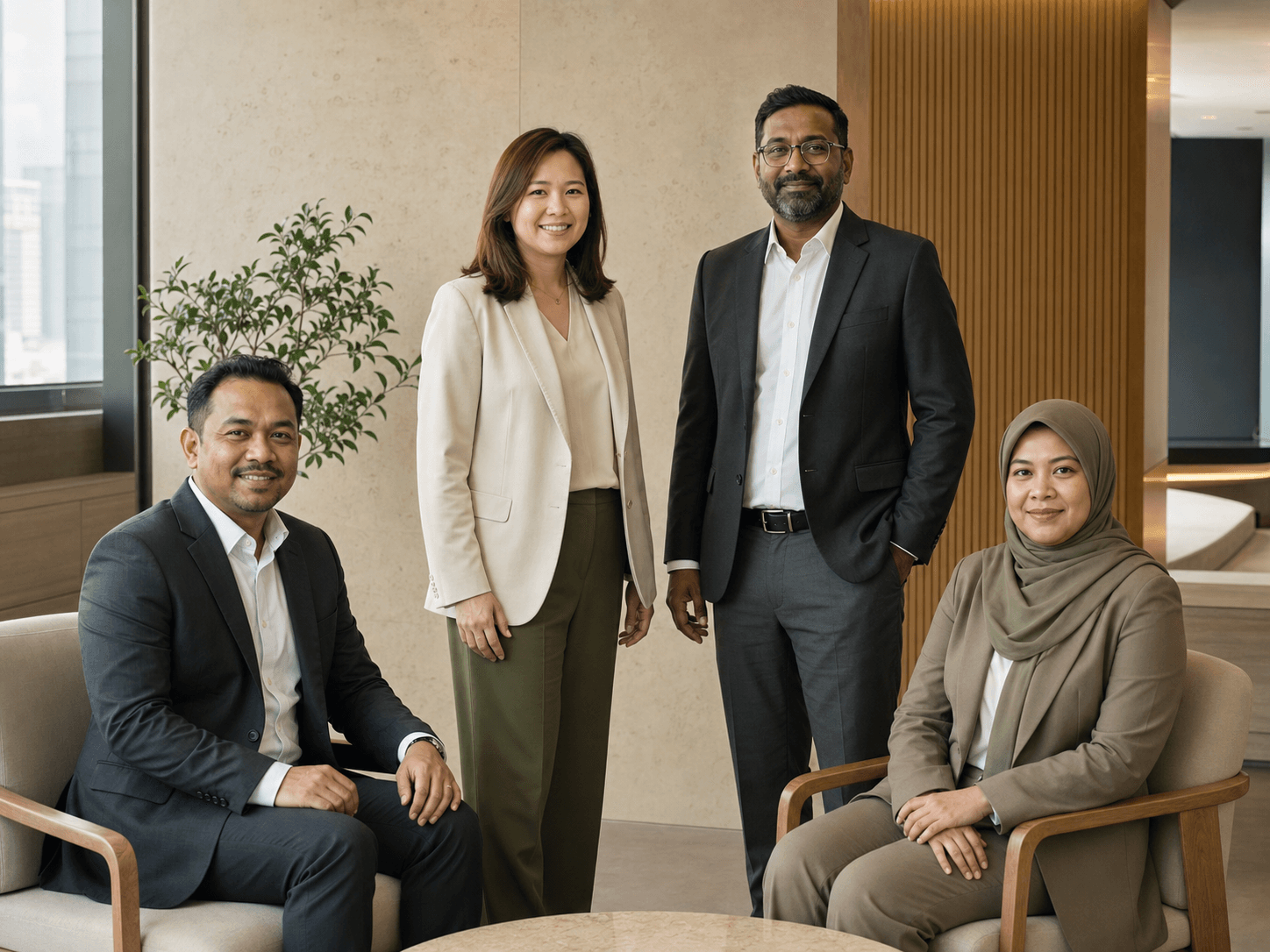 A fictional Malaysian accounting team in a Kuala Lumpur office